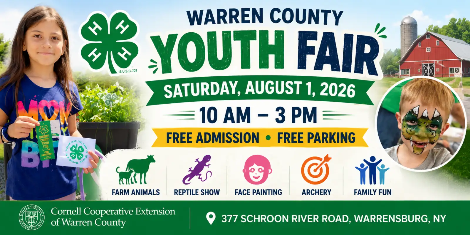 Warren County Youth Fair Returns August 1 with Free Family Fun in Warrensburg