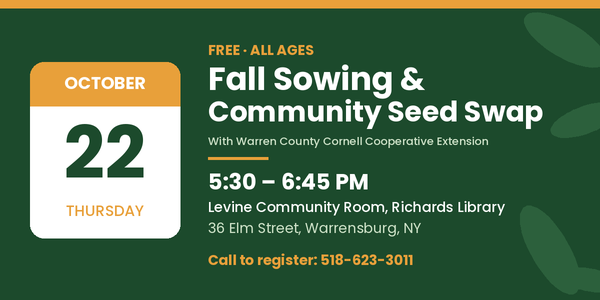 Fall Sowing & Community Seed Swap