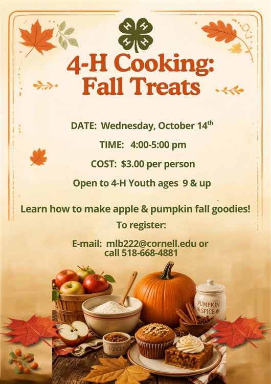 4-H Cooking: Fall Treats