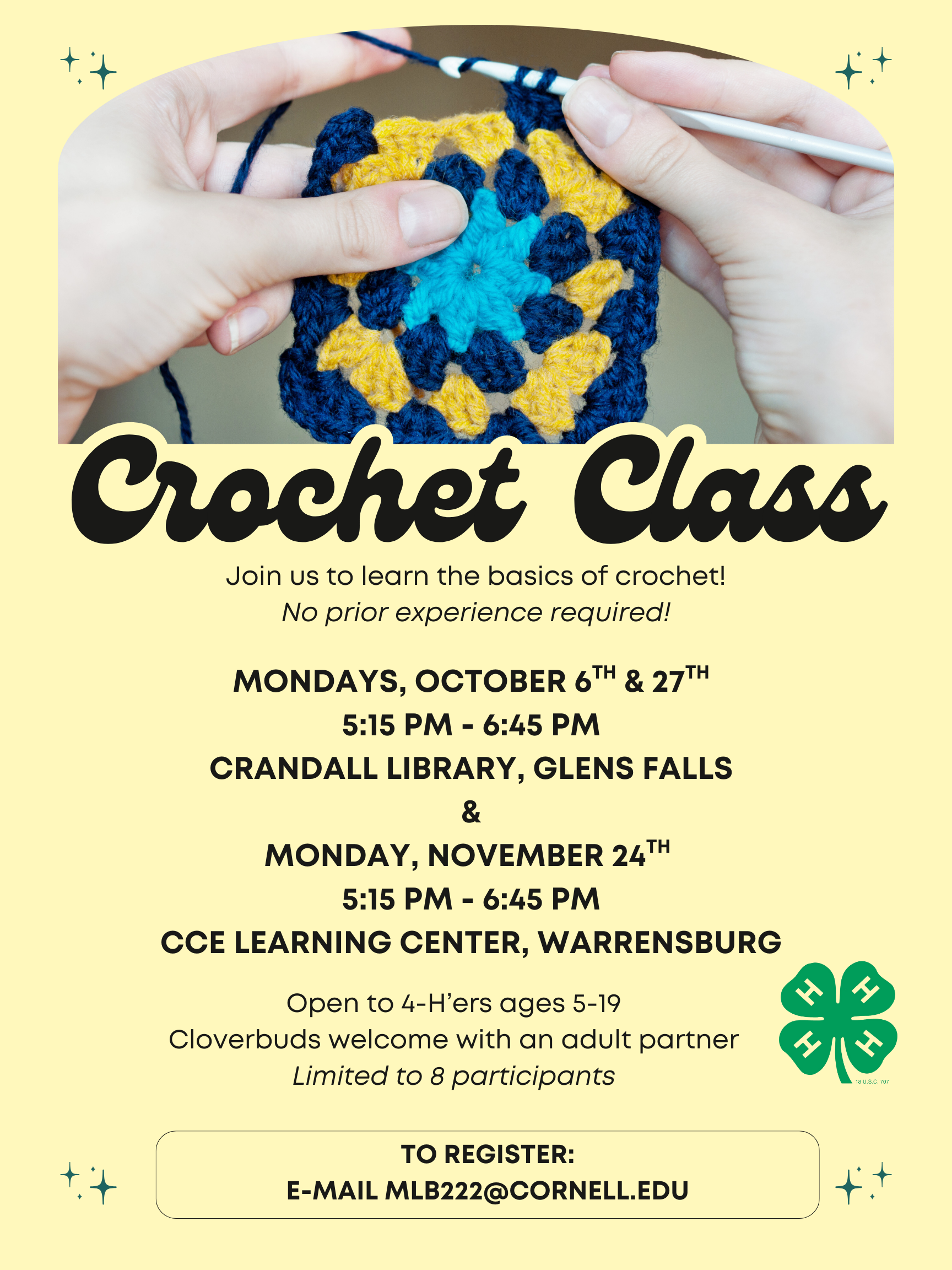 Crochet Class - Crandall Library